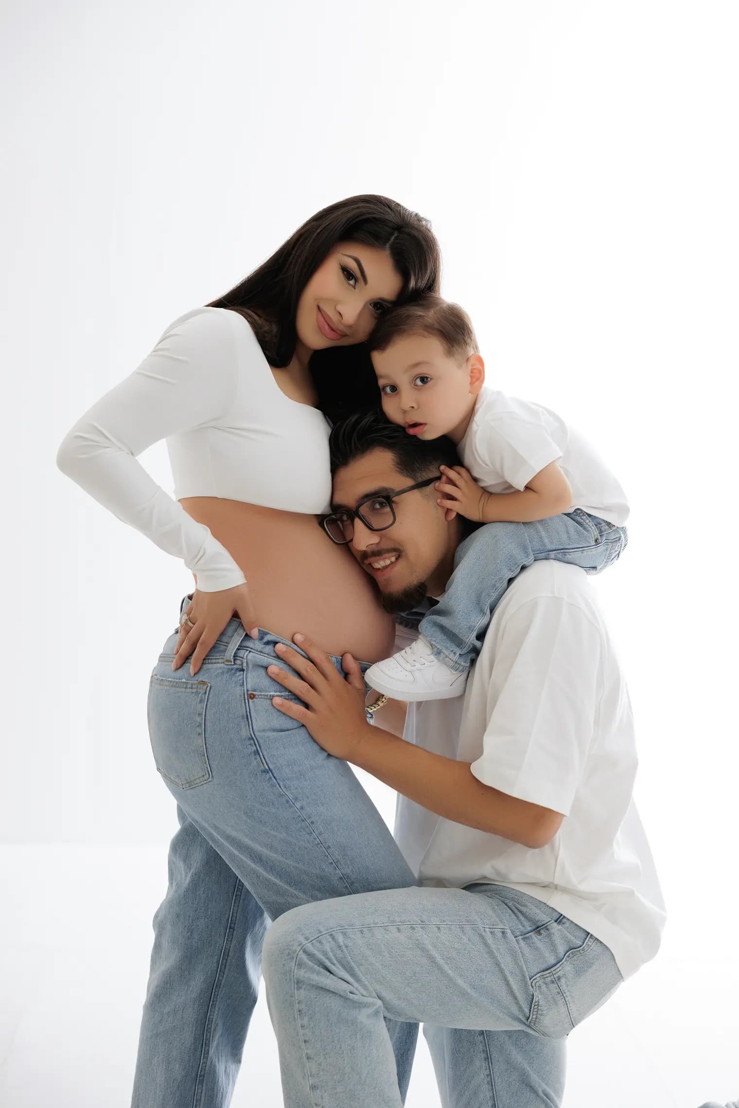 Maternity session at Natalie Vell Studio